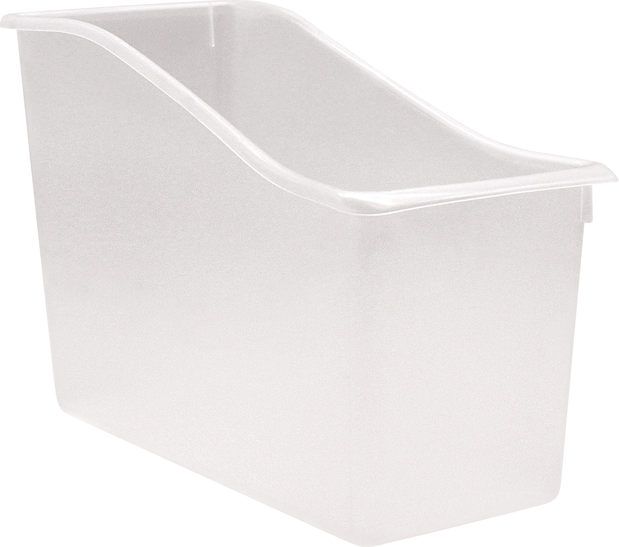 Clear Plastic Book Bin