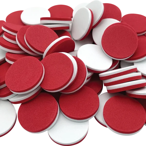 Foam Counters: Red/White