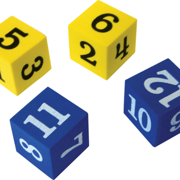 Foam Numbered Dice (1-1