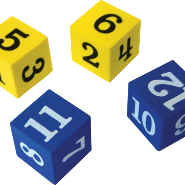 Foam Numbered Dice (1-1