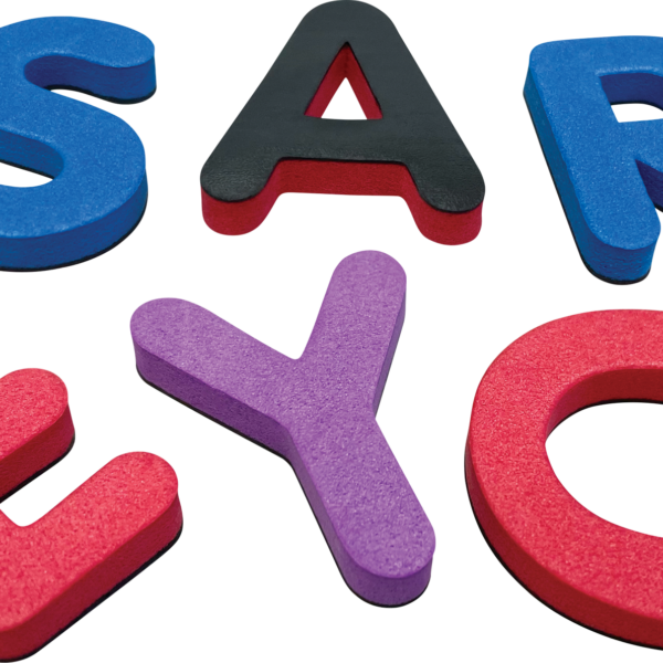 Magnetic Foam: Small Uppercase Letters