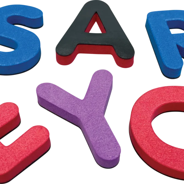 Magnetic Foam: Small Uppercase Letters