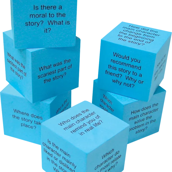 Foam Reading Comprehension Cubes