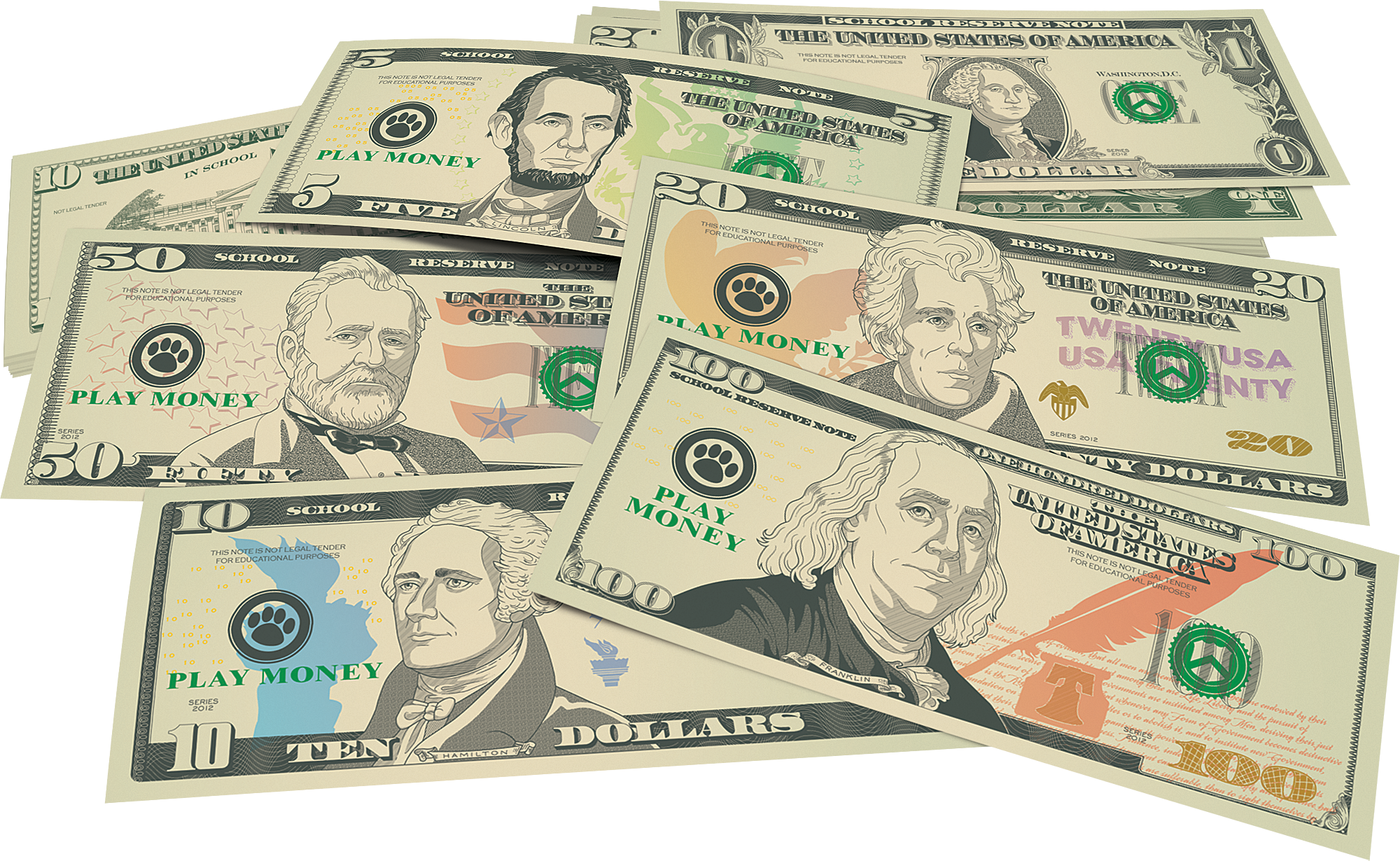 Play Money: Assorted Bills
