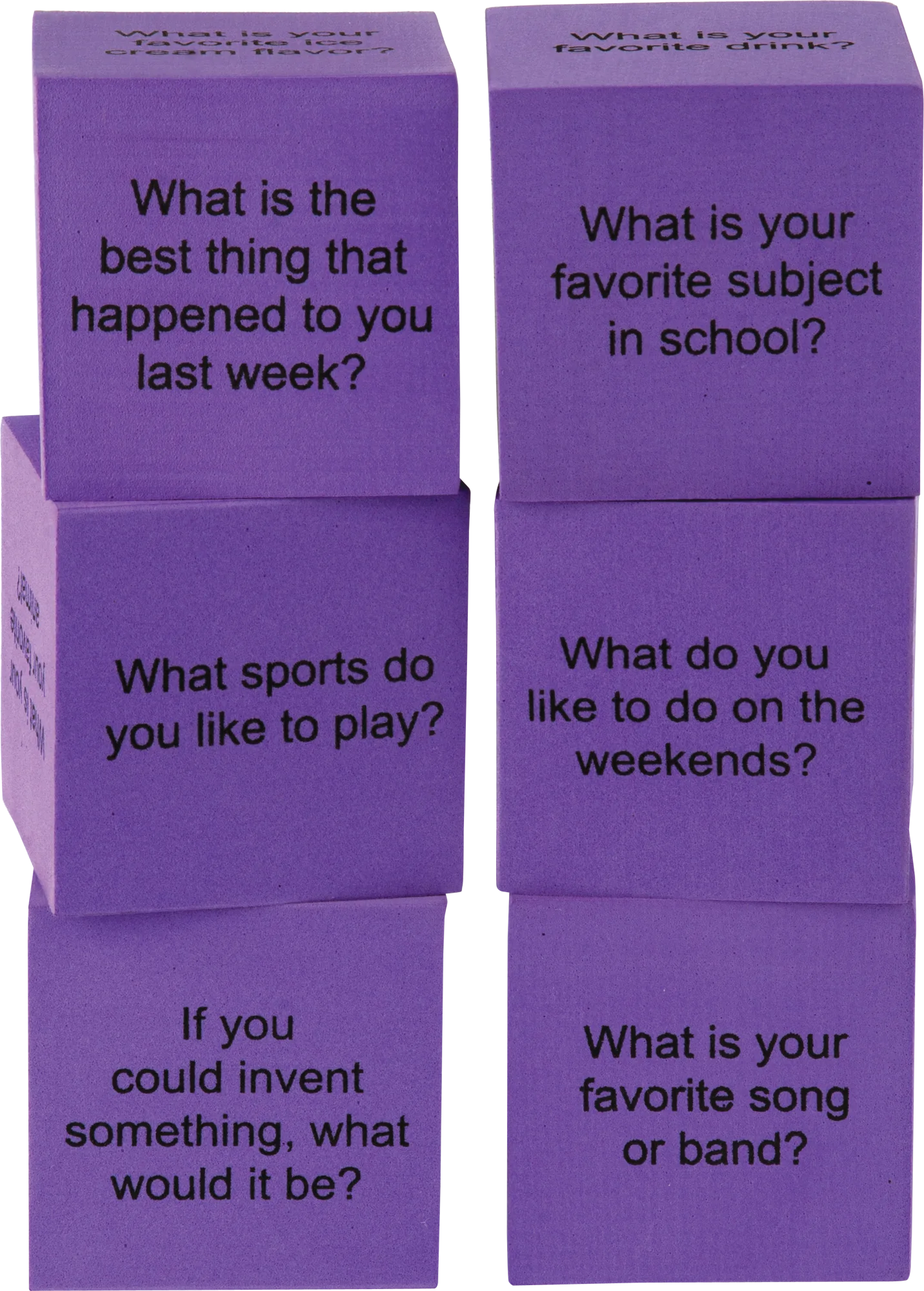 Foam Conversation Cubes