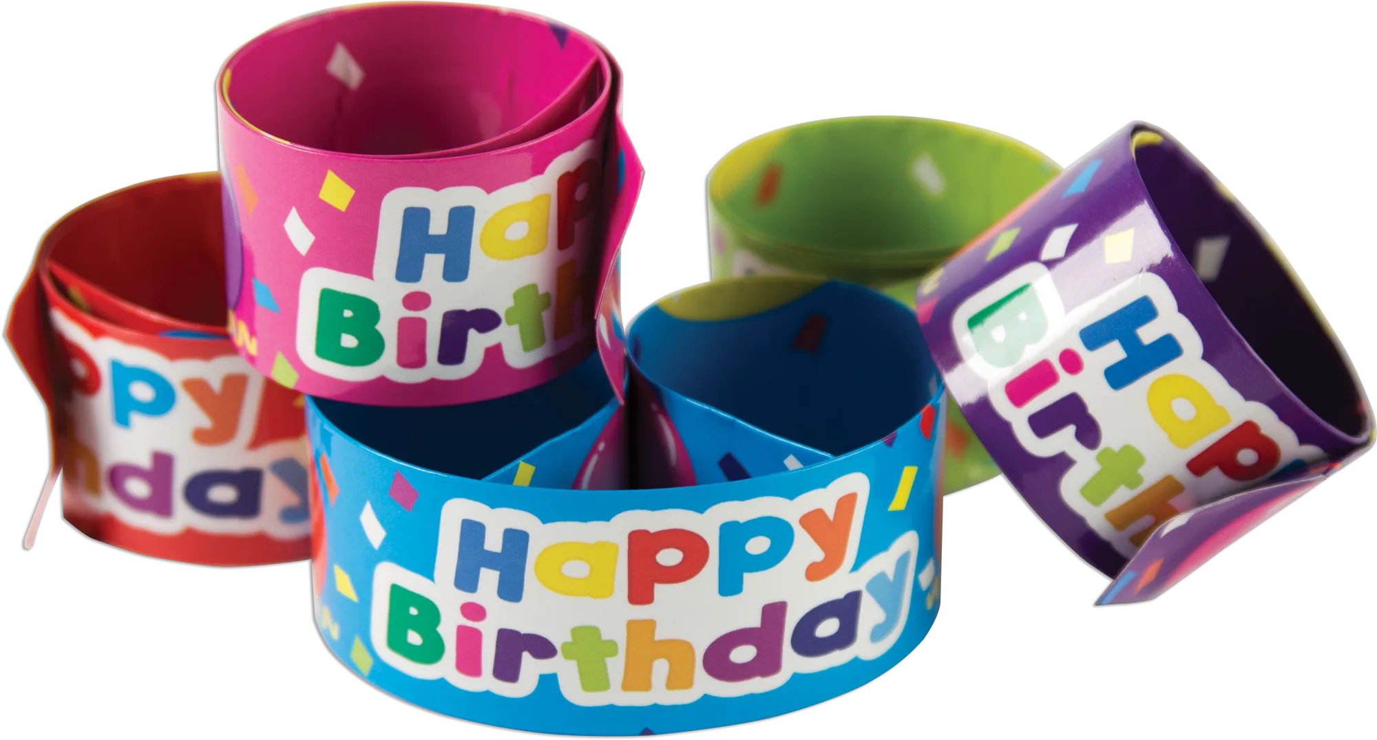 Happy Birthday Balloons Slap Bracelets - Image 2