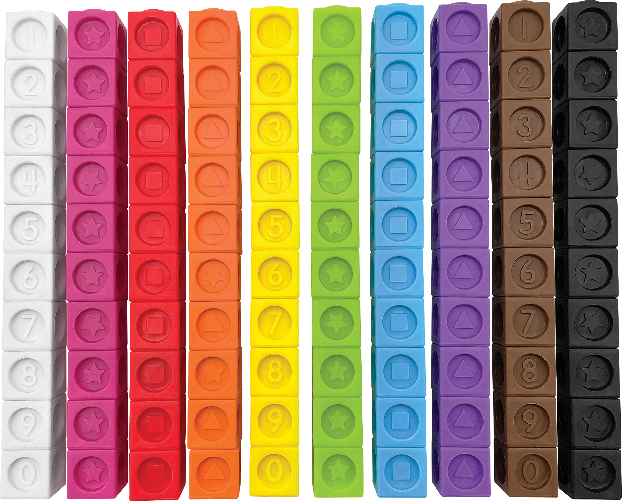Numbers and Shapes Connecting Cubes - Image 2