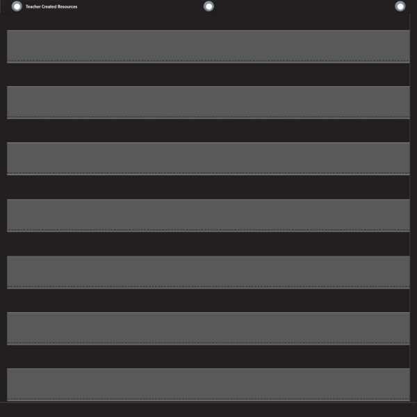 Black 7 Pocket Chart (28" x 28")