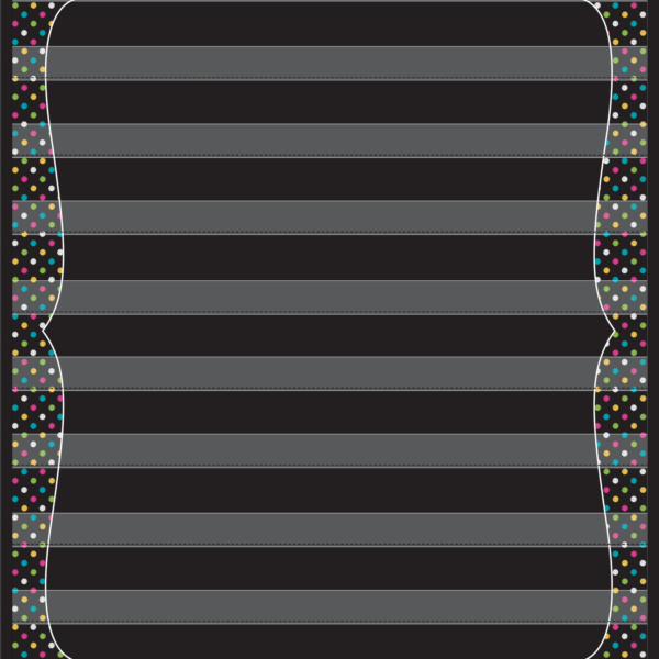 Chalkboard Brights 10 Pocket Chart (34" x 44")