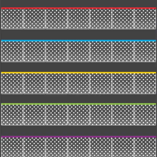 Black Polka Dots Storage Pocket Chart (32-1/2" x 36-1/2")