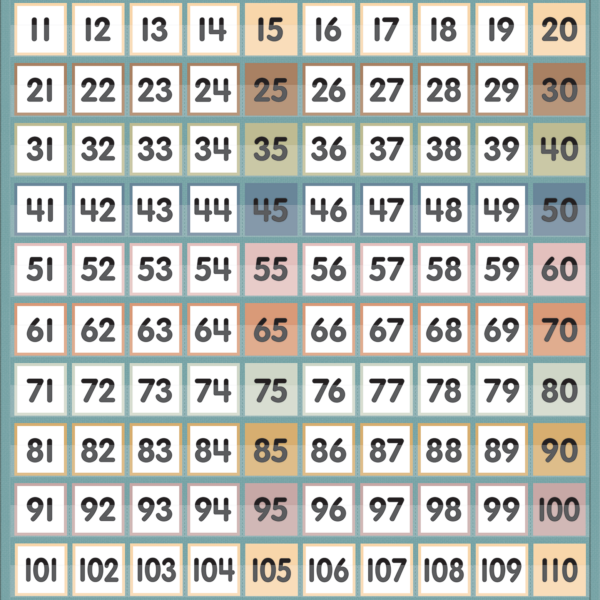 Calming Colors 1-120 Pocket Cha