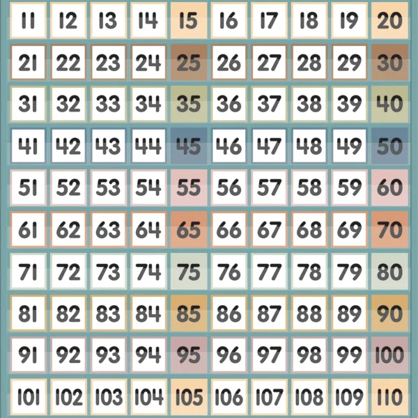 Calming Colors 1-120 Pocket Cha