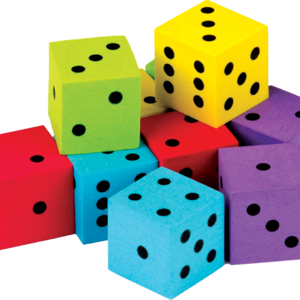 Foam Colorful Dice