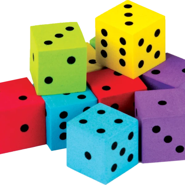 Foam Colorful Dice
