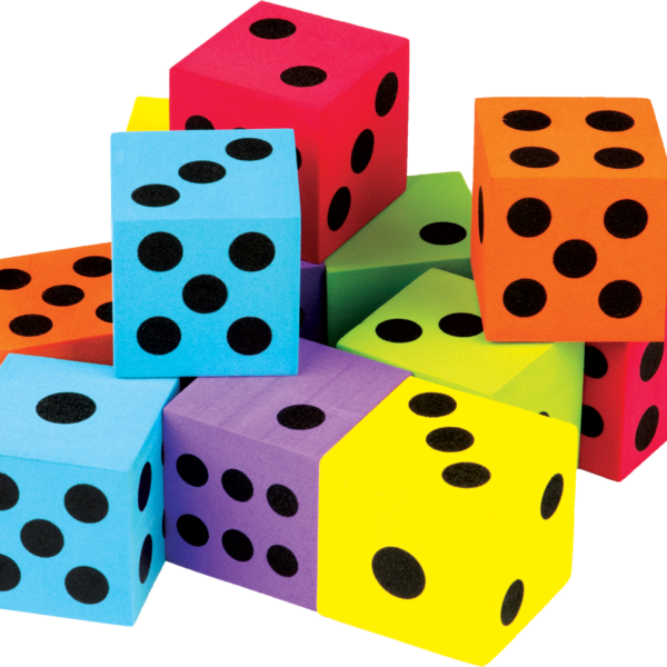 Foam Colorful Large Dice