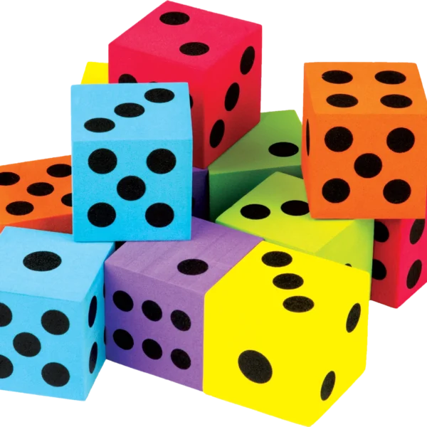 Foam Colorful Large Dice