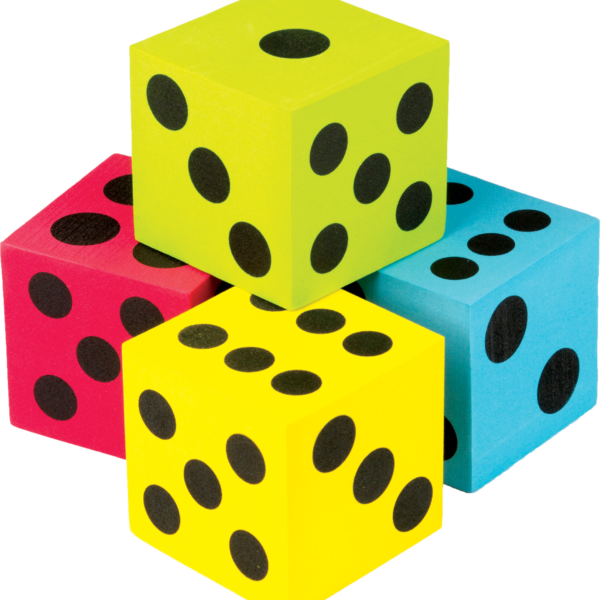 Foam Colorful Jumbo Dice