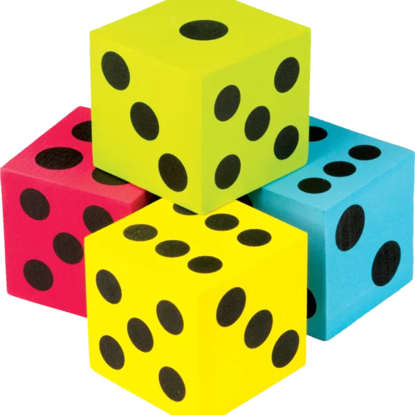 Foam Colorful Jumbo Dice