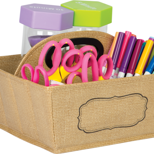Burlap Storage Caddy