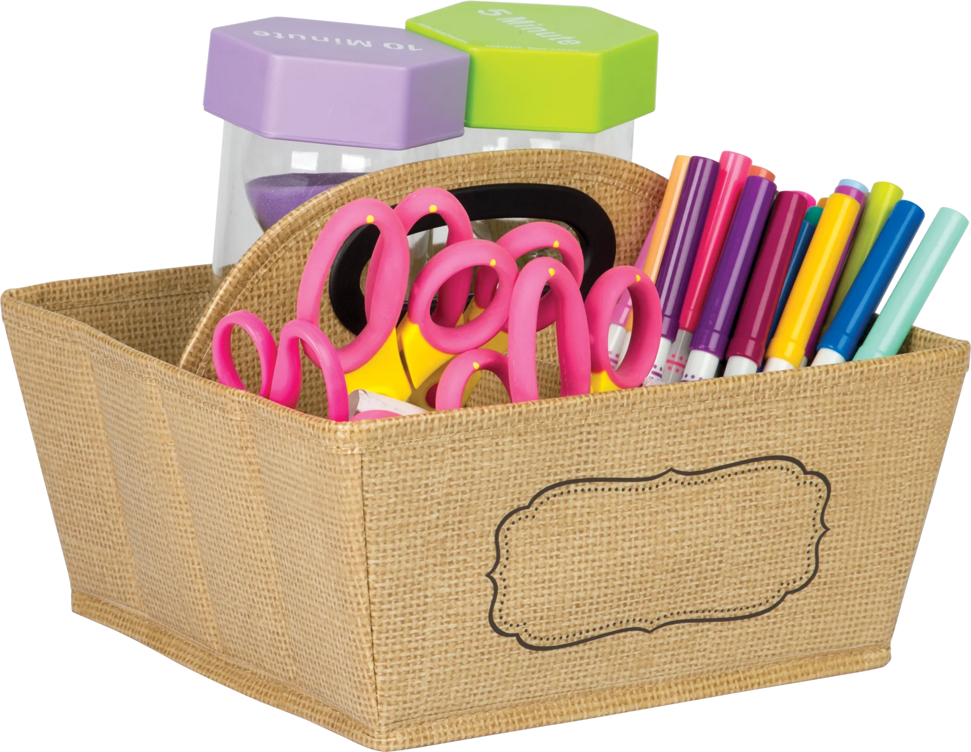 Burlap Storage Caddy