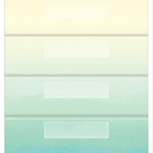 Watercolor 10 Pocket File Storage Pocket Chart (14" x 58")