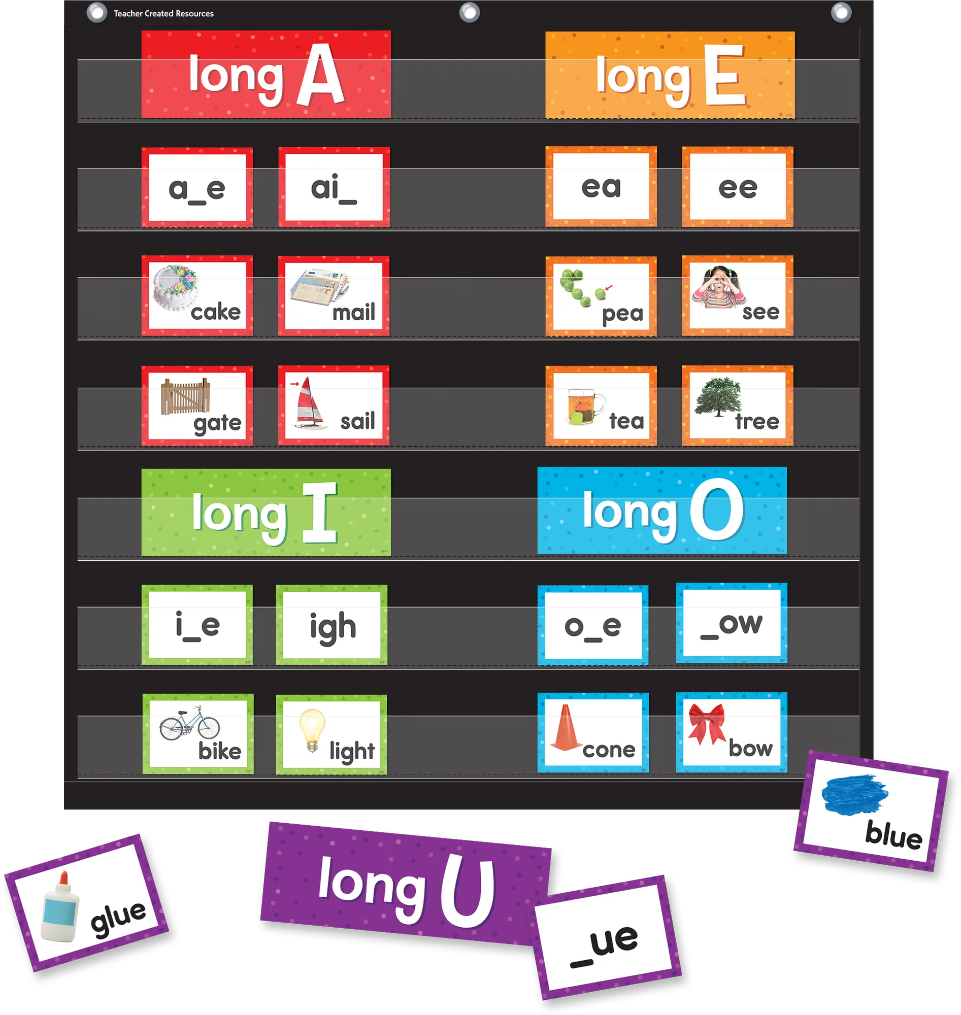 Long Vowels Pocket Chart Cards - Image 2