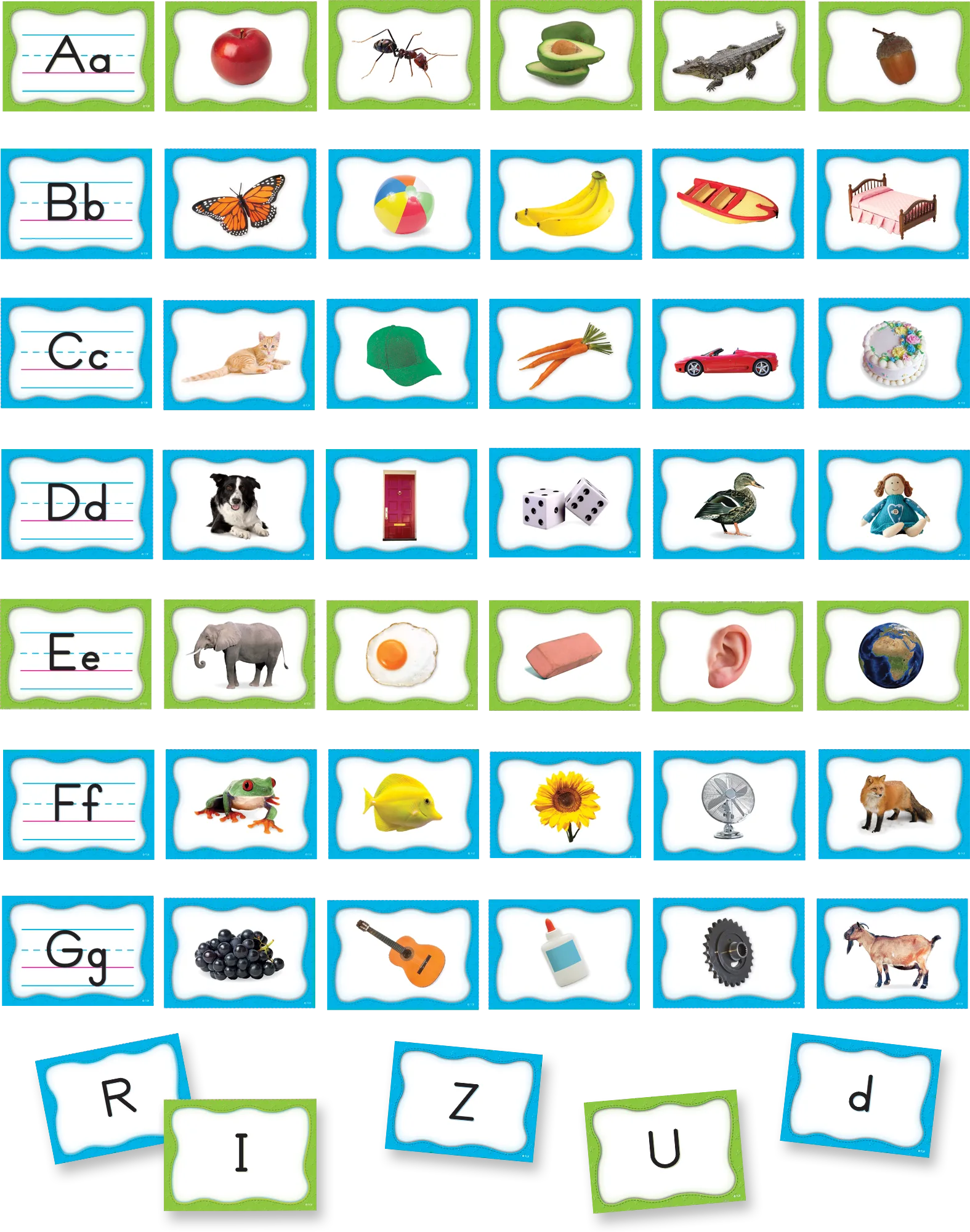 Alphabet Pocket Chart Cards