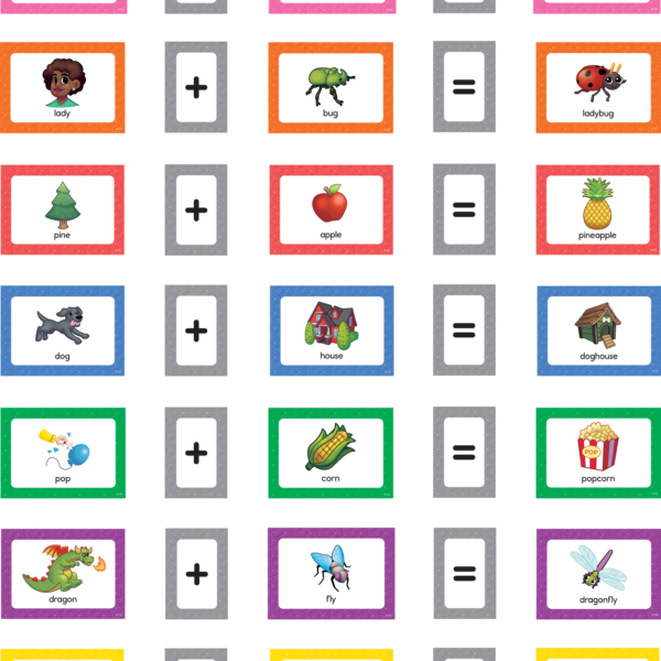Compound Words Pocket Chart Cards