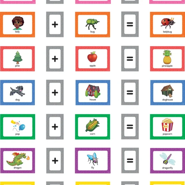 Compound Words Pocket Chart Cards