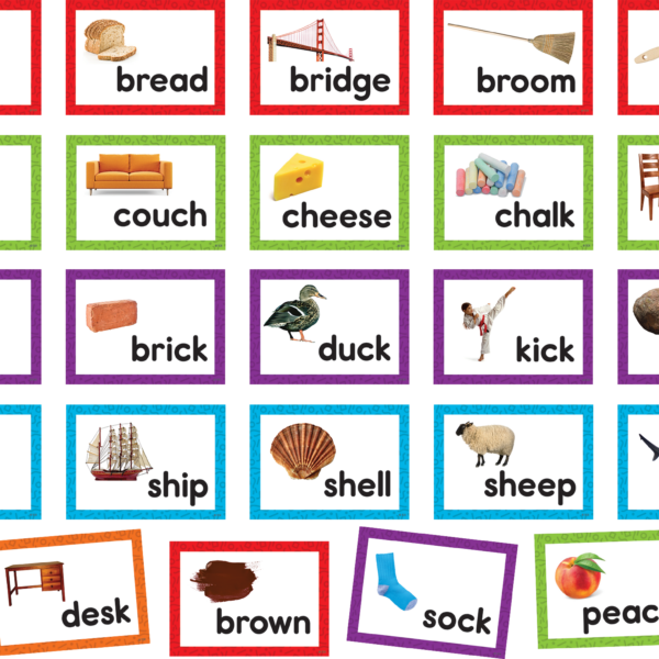 Consonant Blends & Digraphs Pocket Chart Cards