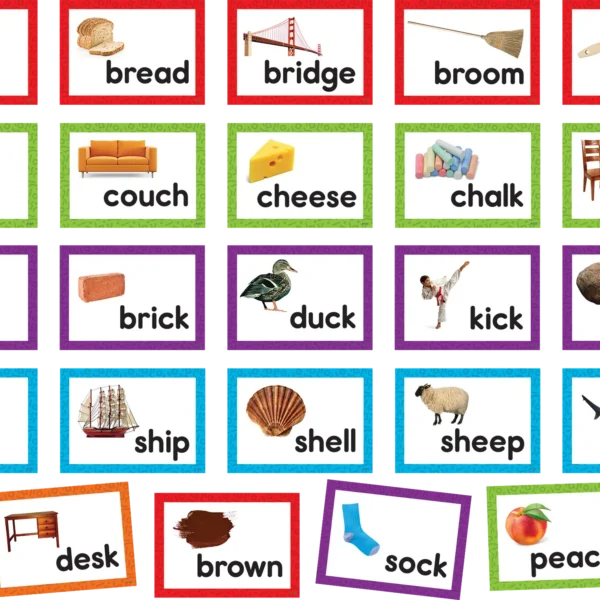 Consonant Blends & Digraphs Pocket Chart Cards