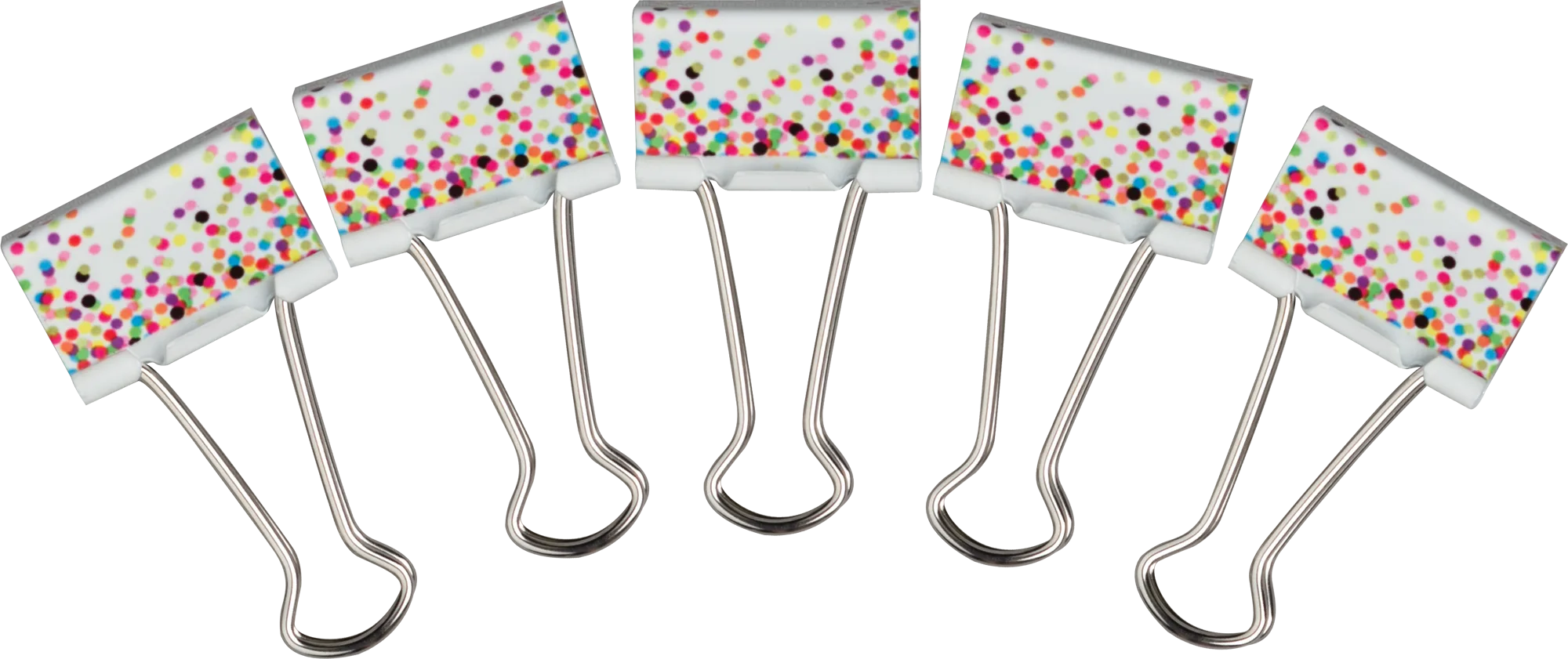 Confetti Medium Binder Clips