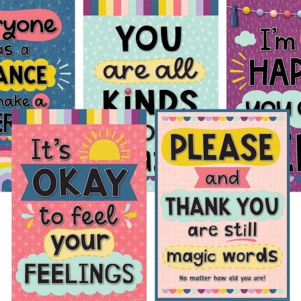 Oh Happy Day Positive Poster Set (5)