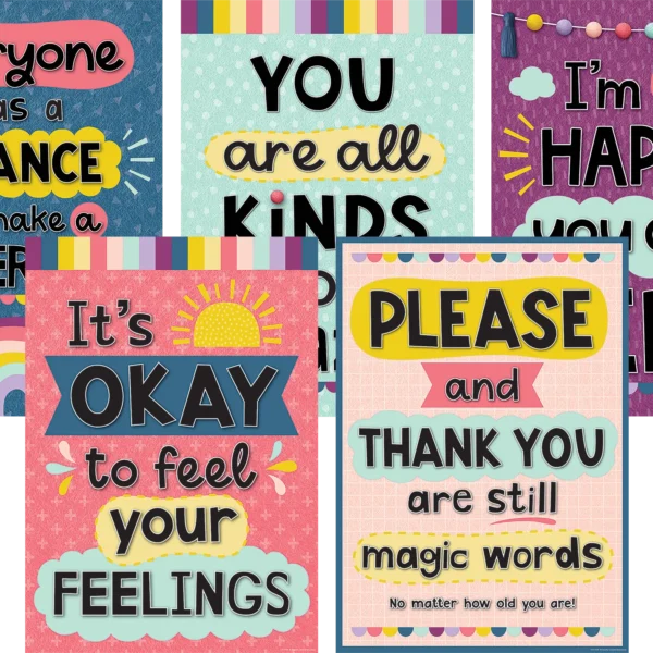 Oh Happy Day Positive Poster Set (5)
