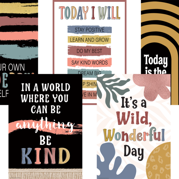 Wonderfully Wild Positive Poster Set (5)