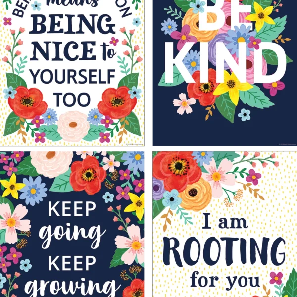 Wildflowers Positive Poster Set (4)