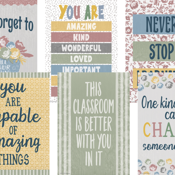 Classroom Cottage Positive Poster Set (6)