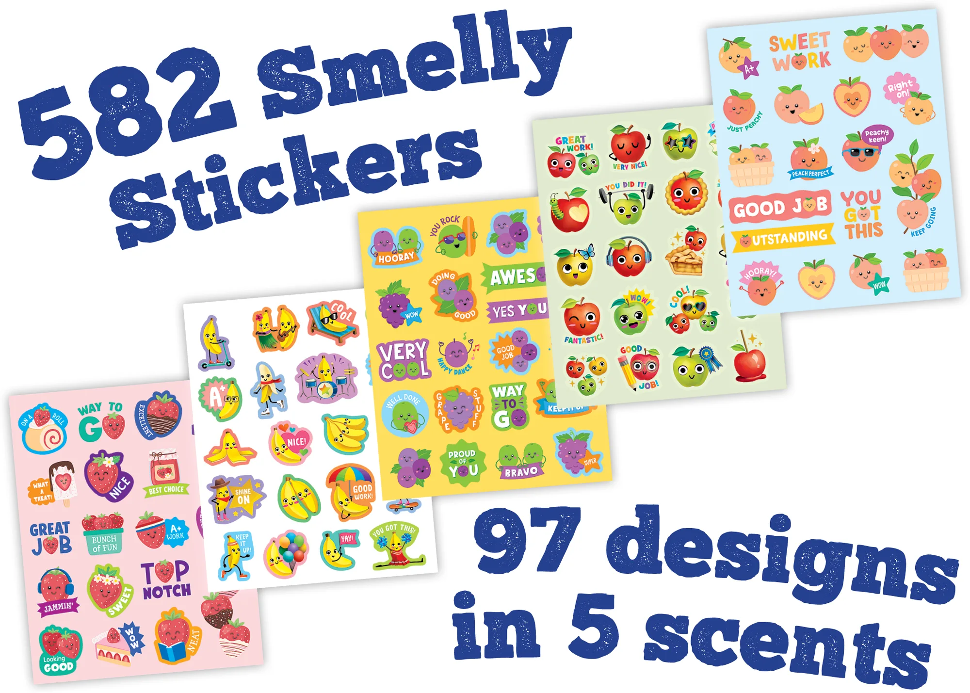 Fruit Pop Smelly Sticker Set (5) (Not in retail-friendly packaging) - Image 2