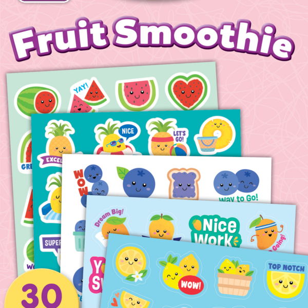 Fruit Smoothie Smelly Sticker Set (5) (Not in retail-friendly packaging)