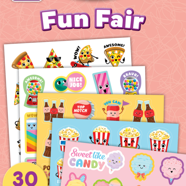 Fun Fair Smelly Sticker Set (5) (Not in retail-friendly packaging)