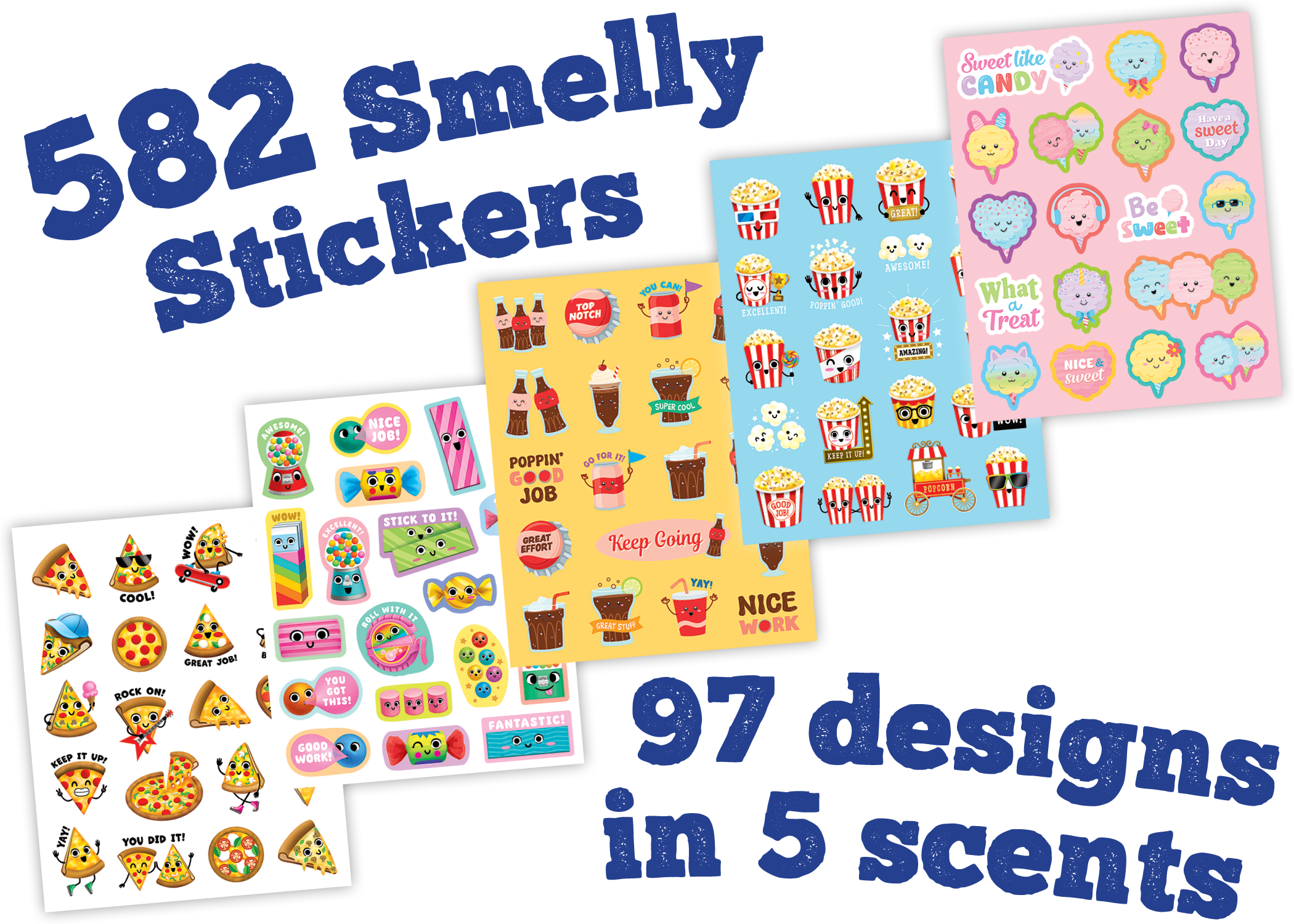 Fun Fair Smelly Sticker Set (5) (Not in retail-friendly packaging) - Image 2