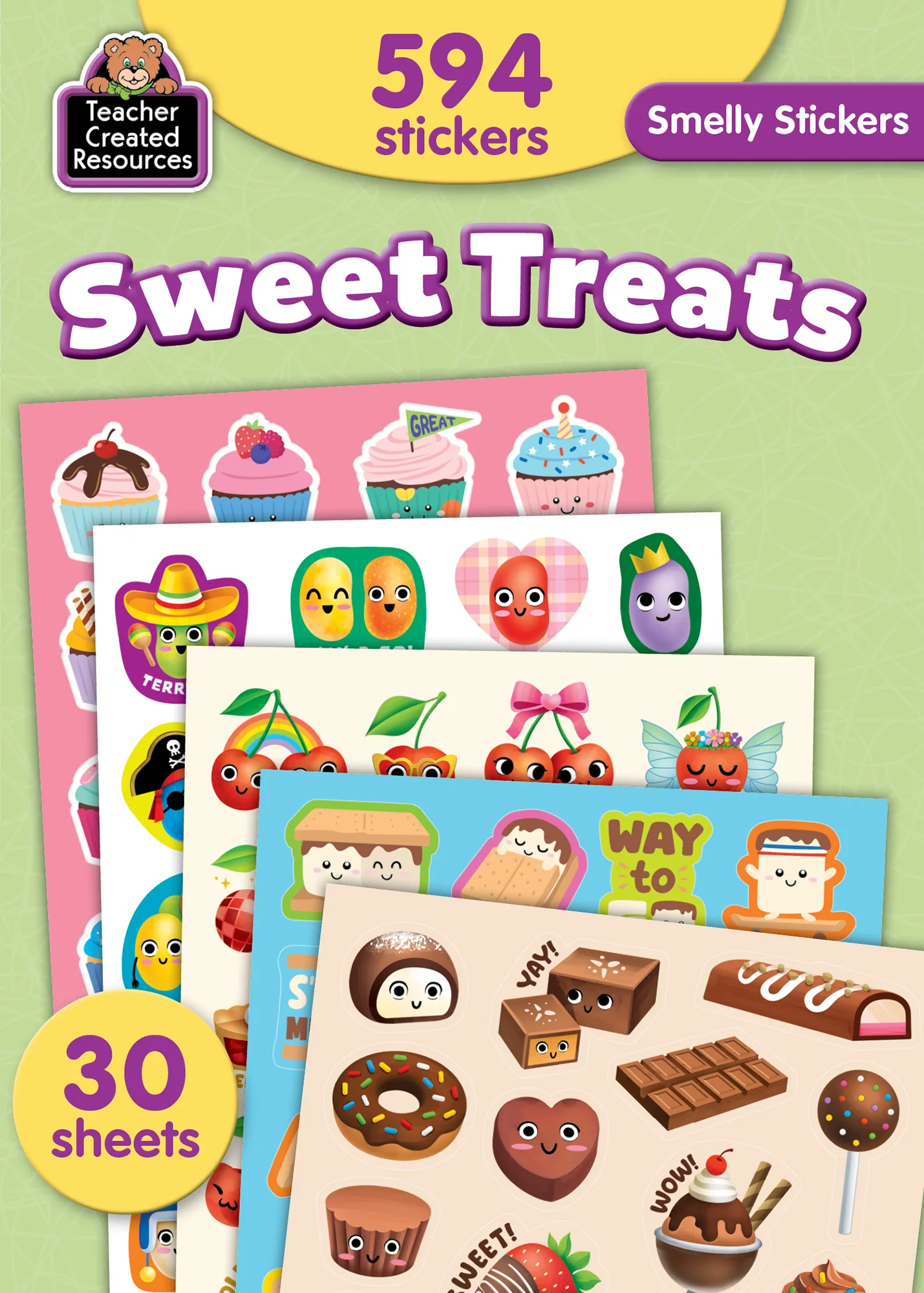 Sweet Treats Smelly Sticker Set (5) (Not in retail-friendly packaging)