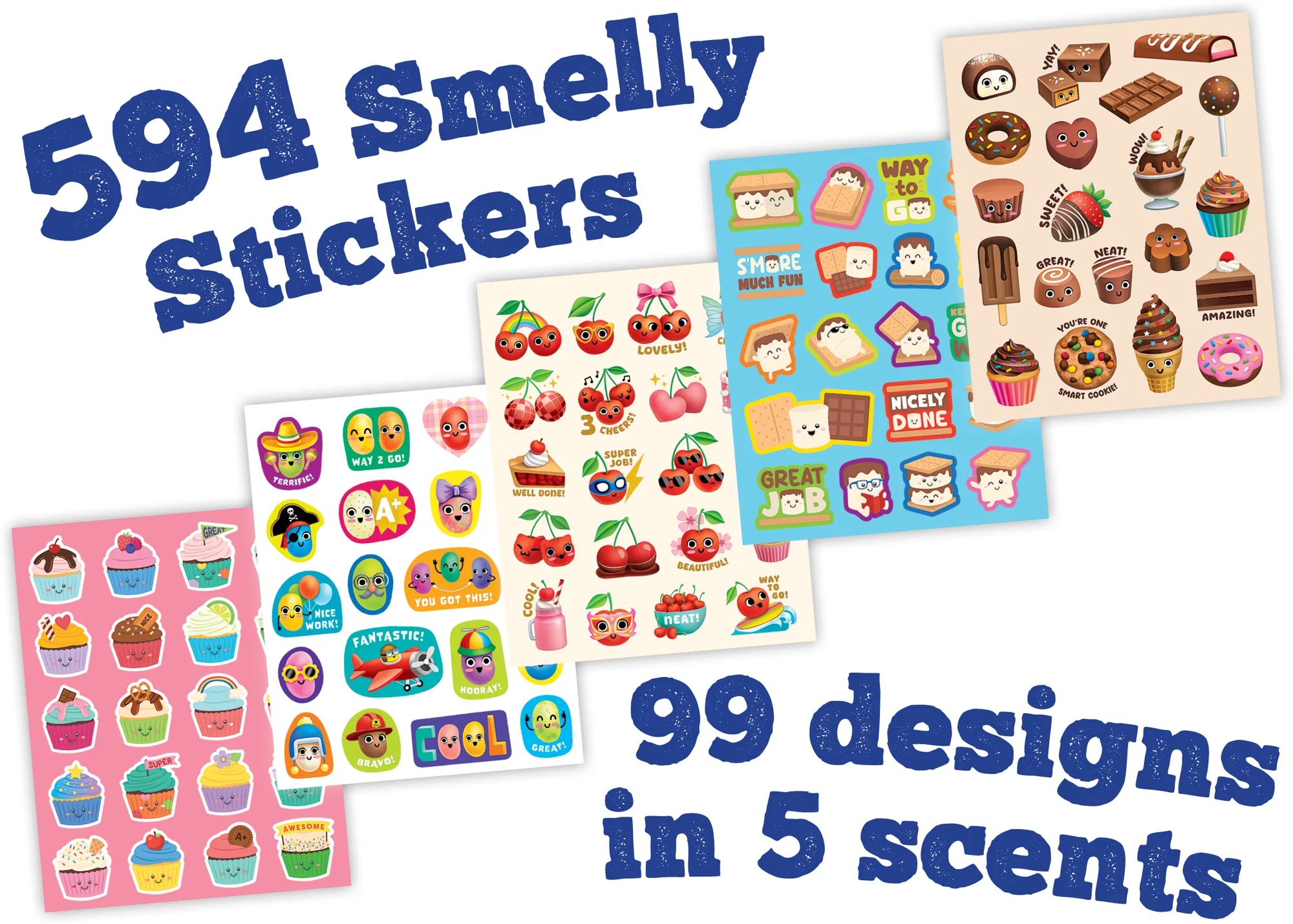 Sweet Treats Smelly Sticker Set (5) (Not in retail-friendly packaging) - Image 2