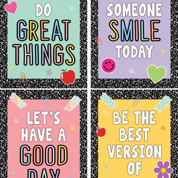 Cool for School Positive Posters Set (4)