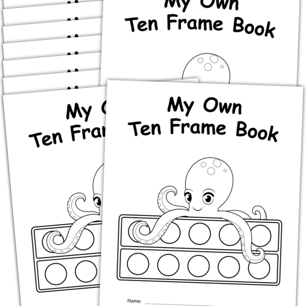 My Own Books: My Ten Frame Book, 10 Pa