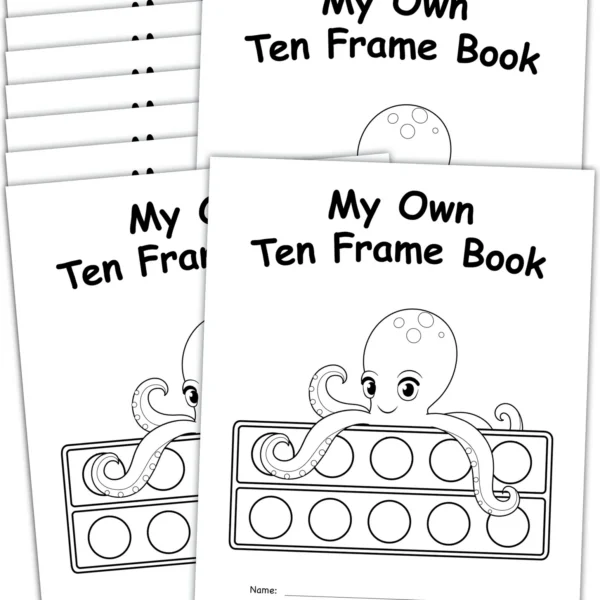 My Own Books: My Ten Frame Book, 10 Pa