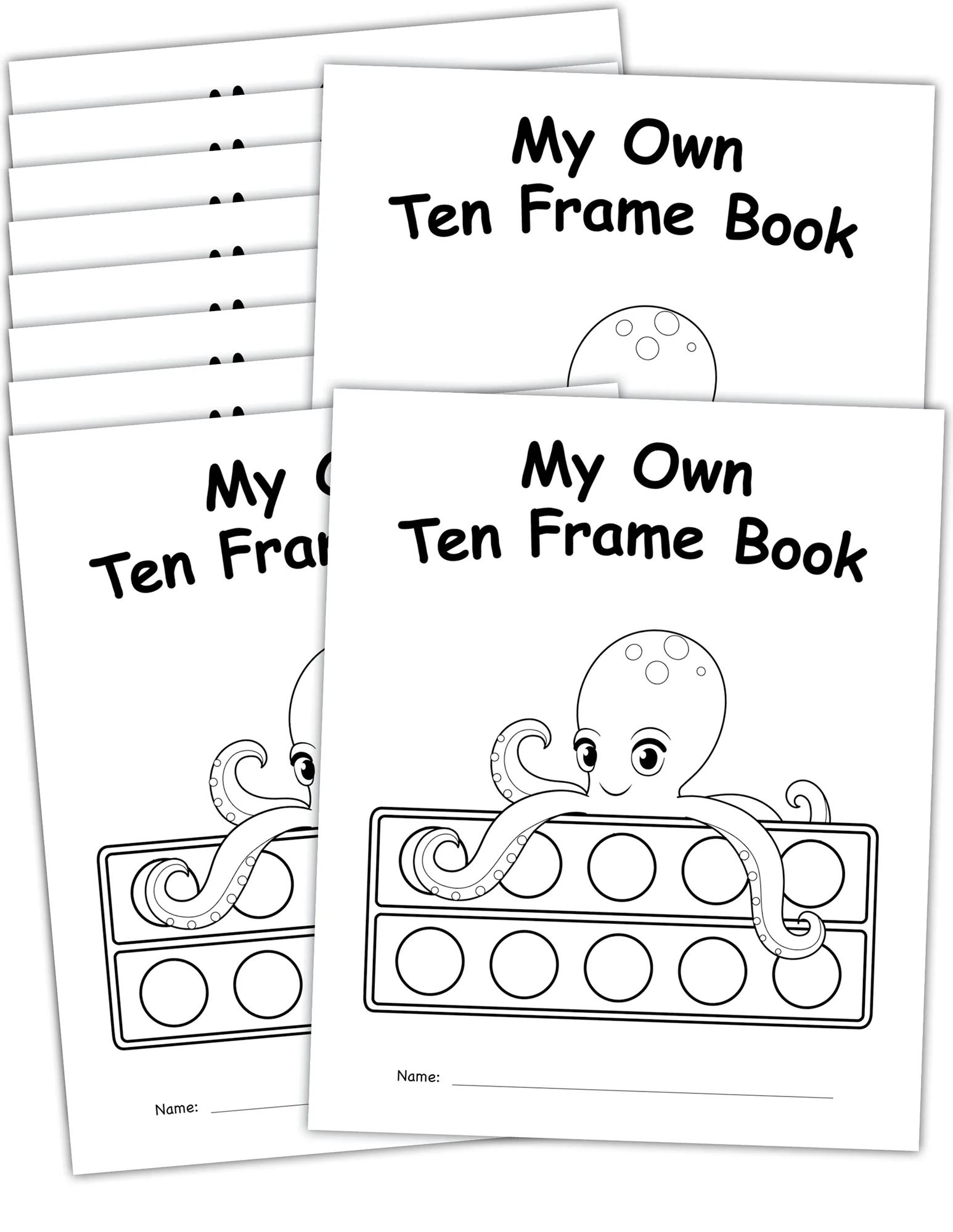 My Own Books: My Ten Frame Book, 10 Pa