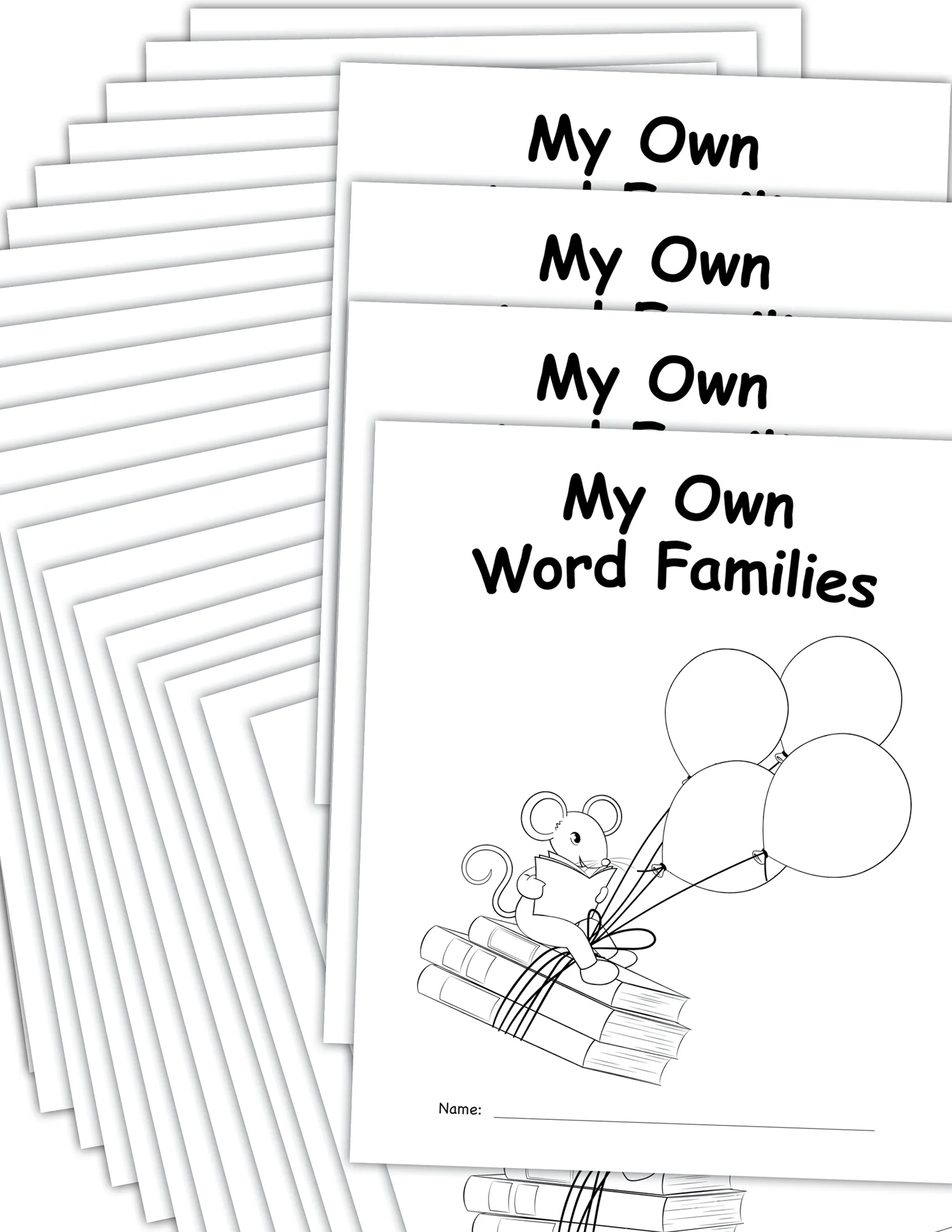 My Own Books: My Word Families Book, 25 Pa