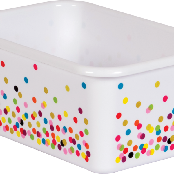 Confetti Small Plastic Storage Bin