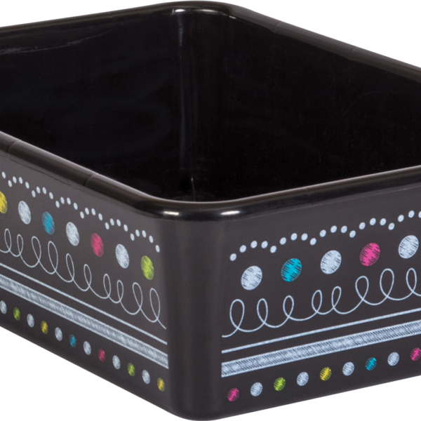 Chalkboard Brights Large Plastic Storage Bin